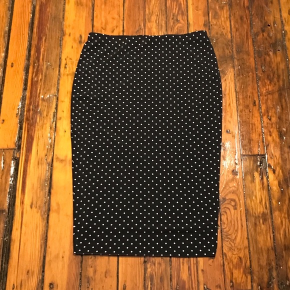 Vince Camuto Polka Dot Midi Tube Skirt - Picture 5 of 7